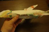 Upcycle utilisé dans un Papercraft avion jouet de papier