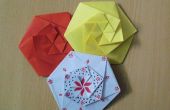 Enveloppe/pochette hexagonale, origami