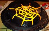 Spooky Spider Web Cake