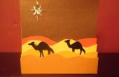 Carte de Silhouette chameau