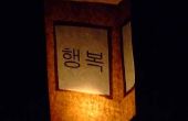 Luminaires de papier pour le caractère coréen