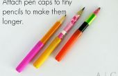 Une façon d’utiliser les minuscules crayons