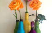 Comment transformer une bouteille de bière dans un Vase de fleurs colorées