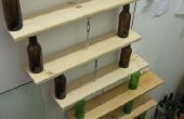 Dix vert Wee étagères : petite étagère à l’aide de bouteilles de bière