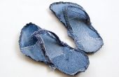 Recyclage de jeans Bigfoot intérieur flip flops tutoriel