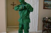 Costume d’Halloween homme vert armée de jouets