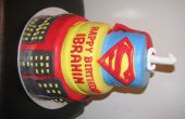 Superman cake+ cupcakes