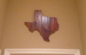 Décoration de mur en bois Texas