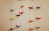 Grue d’origami / oiseau Mobile
