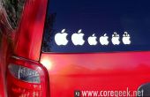 Apple famille véhicule autocollants