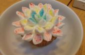 Cupcakes fleurs de guimauve étape par étape