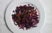 Purple vidéo de salade de chou