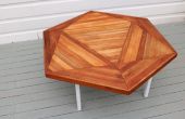 Motif géométrique Scrap Table basse en bois