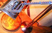 Féroce Anglepoise Rgb + lampe de bureau lampe stroboscopique brillant argent Future Retro Party Punk