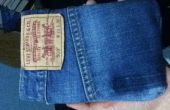 Manchon de Kindle personnalisé de vieille paire de jeans. 