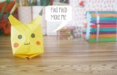 Origami tutoriel de Pikachu. 