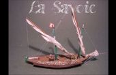 Maquette de navire : Barque La Savoie
