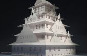 La carte de Osaka Castle pop-up Kirigami Origamic Architecture