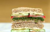 Facile menthe salade Sandwich - remplissage de la faim de faible teneur en calories