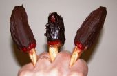 Enrobées de chocolat, piments Jalapenos Peanut Butter-Filled sur bâtonnets bretzel