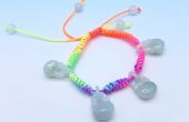 Idées de cadeaux faits maison - DIY Rainbow serrure en forme de Jade Charms Bracelet For Kids