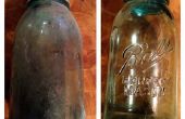 Nettoyage des pots de verre Antique (bocaux Mason)