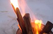Re-brûleur de gaz de bois simple. 