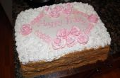 À l’aide de roses sur votre gâteau