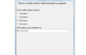 Python, programmation des GUI - Radio boutons Widget
