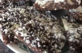 Gâteau fudge au chocolat noix de coco