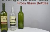 3 choses vous pouvez faire des bouteilles en verre