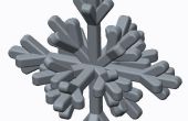 Ornement de flocon de neige 3D