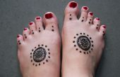 Conception simple de henné pour les pieds