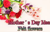 BRICOLAGE fête des mères idées cadeau, comment faire des fleurs de feutre, rose, Lys, oeillets et amande blosoms