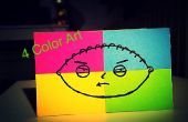4 couleur carton Art - Stewie Griffin