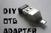 Adaptateur de bricolage OTG (On-The-Go) d’un vieux câble de téléphone USB