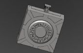 Stargate 3D médaillon avec mécanisme de verrouillage caché