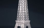 La carte Tour Eiffel pop-up Kirigami Architecture Origami