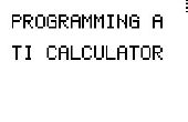 Programmation d’un Texas Instruments calculatrice
