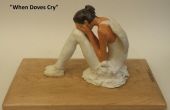 Sculpture en céramique : Pleurer ballerine