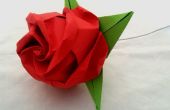 Plier une Origami Rose