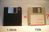 Convertir une disquette de 1,44 Mo 720 Ko