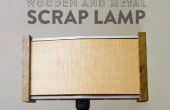 Recyclé en bois & Metal Scrap lampe