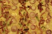 Alsacienne-style Pizza, cuisson rapide en-cas savoureux