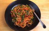 Spaghetti Marinara avec pois & câpres - Vegan & sans Gluten