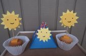 Sunshine cup cake toppers