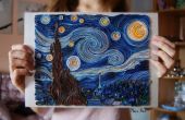 Video - la nuit étoilée de Vincent Van Gogh - Quilling Animation