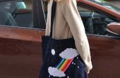 "somewhere over the rainbow" tote bag