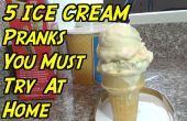 5 farces de crème glacée, vous pouvez le faire sur la famille
