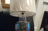 Lampe en verre gravé à l’eau-forte